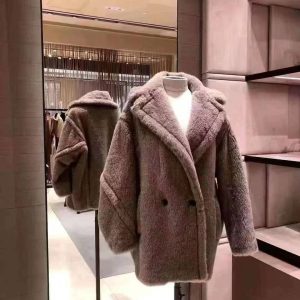 Wool And Silk-Blend Teddy Coat