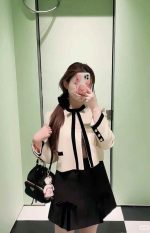 Single-breasted compact sablé jacket