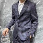 Pinstripe Wool Blazer
