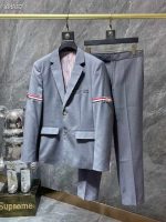 Pinstripe Wool Blazer
