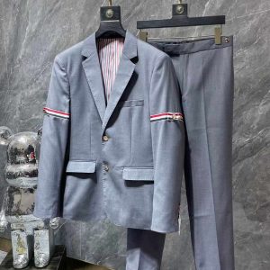 Pinstripe Wool Blazer