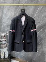 Pinstripe Wool Blazer
