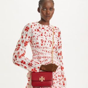 Medium Shoulder Bag With Leather Strap