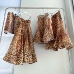 Animal Printed Sleeveless Crepe Fit And Flare Dress