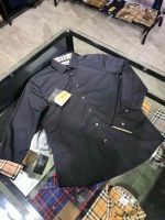 Slim Fit Monogram Motif Stretch Cotton Poplin Shirt