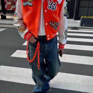 Washed Wavy Denim Pants