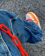 Washed Wavy Denim Pants