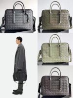 Bottega Veneta woven leather laptop bag - Image 4