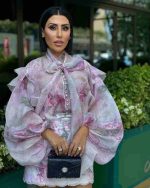 Zimmermann Crush Tie Neck Ruffle Blouse