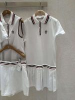 Classic Pleated Polo Dress for Girls - Image 3