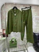 Toteme Monogram Embroidered Silk Shirt - Image 2