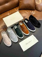 Men's luxury leather sneakers in various colors