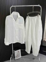 White Linen Lounge Set - Image 2