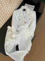 Women's White Two-Piece Linen Set - Image 3