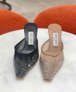 Jimmy Choo Vivi 65 Crystal Mesh Mule - Image 4
