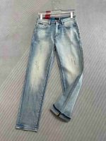 designer distressed denim jeans - Image 3