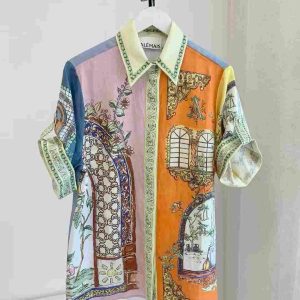 Alémais-inspired designer printed co-ord set for women in multicolor fabric with luxury summer vibes
