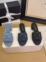Chanel slide sandals for summer you love thise blue flat sandals – luxury flat sandals