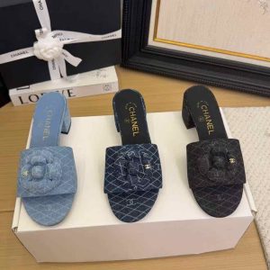 Chanel slide sandals for summer you love thise blue flat sandals – luxury flat sandals