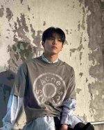 Distressed Oversized Logo T-Shirt