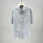 Striped Short Sleeve Button-Up Shirt - Image 2