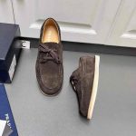 Premium suede moccasi for men shoes in khaki, brown, gray, and dark brown – soft leather loafers with classic stitching and lace detail.
