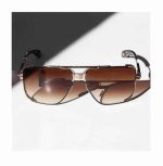 Men’s Luxury Gold Frame Gradient Sunglasses