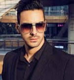Men’s Luxury Gold Frame Gradient Sunglasses - Image 2
