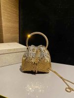 Glam Luxe Crystal Bucket Bag - Image 5