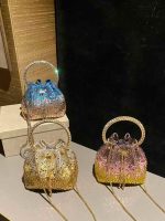 Glam Luxe Crystal Bucket Bag - Image 6