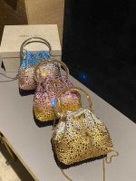 Glam Luxe Crystal Bucket Bag