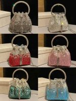 Glam Luxe Crystal Bucket Bag - Image 4