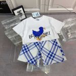 Charming Kids' Graphic Tee and Plaid Shorts Set - Image 2