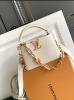 Chic Designer Handbags with Colorful Chain - Image 5
