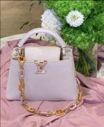 Chic Designer Handbags with Colorful Chain - Image 4