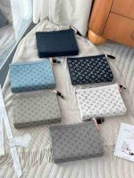 Multi-Color Monogram Pouch Bag Set - Image 2