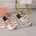 Miu Miu-Inspired Platform Heels – Glitter/Satin - Image 3