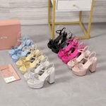 Miu Miu-Inspired Platform Heels – Glitter/Satin - Image 2
