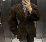 Women's Luxury Suede Blazer Jackets - Image 6