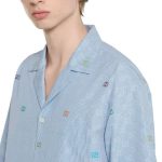 Stylish Embroidered Stripe Shirt for Men - Image 3