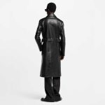 Luxury Black Leather Coat - Image 3