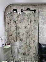 Floral Silk Pajama Set – Dreamy Elegant Loungewear - Image 2