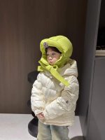 Kids  Shiny Puffer Jacket with Fur Hood - Image 5