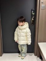 Kids  Shiny Puffer Jacket with Fur Hood - Image 4