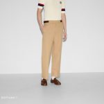 Modern Beige Slim-Fit  Trousers - Image 2