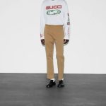 Modern Beige Slim-Fit  Trousers - Image 4