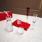 Lalique Prancing Horse Crystal Sculpture, side view showcasing the detailed satin finish.