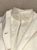 women's white sleeveless waistcoat - Image 2