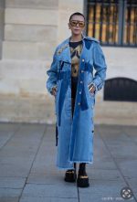 Stylish Denim Trench Coat - Image 3