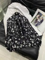 Elegant Black Printed Long Sleeve Shirt - Image 3